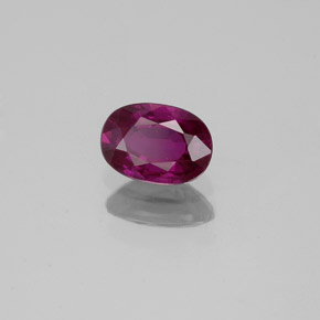 Zafiro violeta natural de 0,62 ct, corte óvalo, VVS-VS