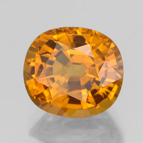 Zafiro oro natural de 3,84 ct, corte óvalo, VS-SI