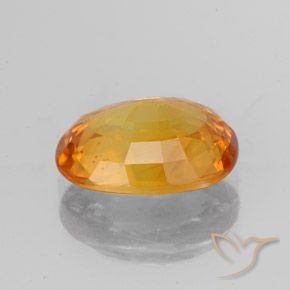 Zafiro Naranja claro natural de 3.03 ct, Ovalada, VS-SI