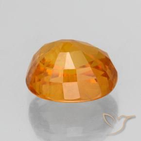 Zafiro Naranja claro natural de 3.23 ct, Ovalada, SI