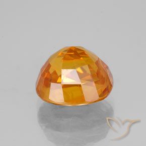 Zafiro Naranja albaricoque natural de 3.53 ct, Ovalada, VS-SI