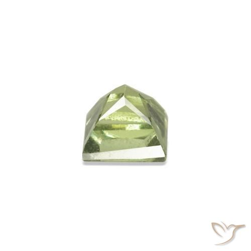 Gemas de Zafiro Verde cálido natural de 2.52 ct, Cuadrado, VVS-VS