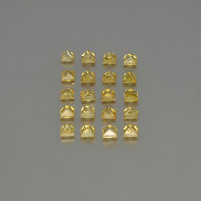 Gemas de zafiro oro natural de  ct, cuadrado, VVS-VS