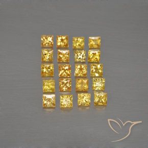 3.03ctw Natural Dorado Zafiro, Cuadrado, VVS-VS