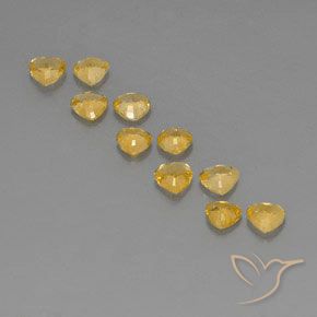 Gemas de Zafiro Dorado medio natural de 3.73 ct, Trillón, VVS-VS