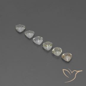 Gemas de Zafiro Amarillo pálido natural de 1.89 ct, Trillón, VVS-VS