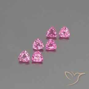 Gemas de Zafiro Rosado púrpura real natural de 1.60 ct, Trillón, VS