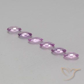 Gemas de Zafiro Púrpura rosado natural de 1.75 ct, Marquesa, VS