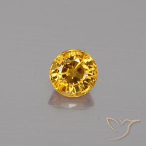 0.66ct Natural Dorado Zafiro, Redondo, VS