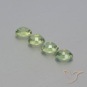 Gemas de Zafiro Verde muy claro natural de 1.94 ct, Ovalada, VVS-VS