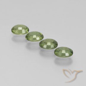 Gemas de Zafiro Verde bosque natural de 1.69 ct, Ovalada, VS