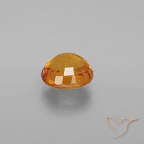 Zafiro Naranja claro natural de 3.16 ct, Ovalada, VS-SI