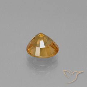 Zafiro Dorado-naranja medio natural de 2.27 ct, Ovalada, VS