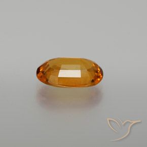 Zafiro Naranja terroso natural de 2.91 ct, Corte Óvalo, VS