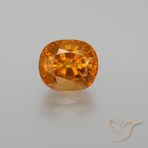 3.07ct Natural Naranja oscuro Zafiro, Ovalada, VS