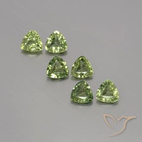 1.65ctw Natural Verde cálido Zafiro, Trillón, VVS-VS