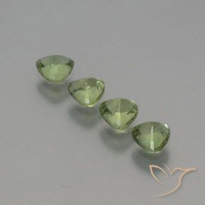 Gemas de Zafiro Verde bosque natural de 1.46 ct, Trillón, VS