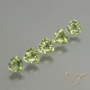 Gemas de Zafiro Verde medio natural de 1.82 ct, Trillón, VS