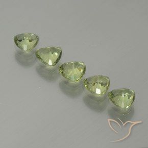 Gemas de Zafiro Verde medio natural de 1.82 ct, Trillón, VS
