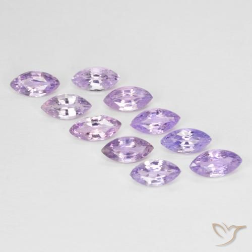 Gemas de Zafiro Tono violeta intenso natural de 1.98 ct, Marquesa, VS