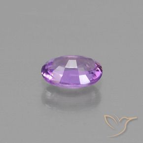 Zafiro Violeta púrpura natural de 0.57 ct, Ovalada, VS