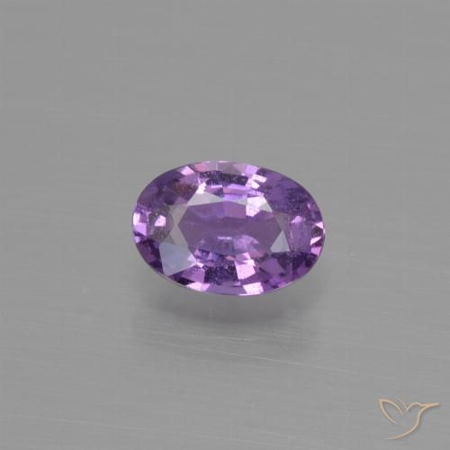 0.54ct Natural Violeta rosado medio Zafiro, Ovalada, VS