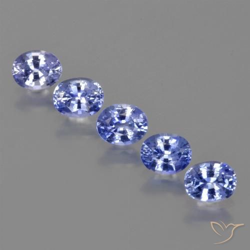 Gemas de Zafiro Azul púrpura eléctrico natural de 2.32 ct, Ovalada, VS