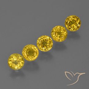 Gemas de Zafiro Amarillo púrpura natural de 2.51 ct, Redondo, VS