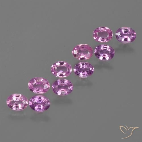 Gemas de Zafiro Púrpura eléctrico natural de 2.31 ct, Ovalada, VS