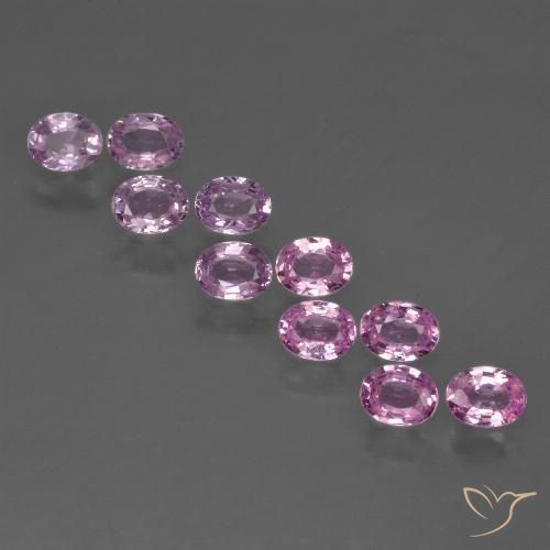 Gemas de Zafiro Púrpura-violeta rosáceo claro natural de 2.29 ct, Ovalada, VS