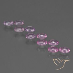 Gemas de Zafiro Púrpura-violeta rosáceo claro natural de 2.29 ct, Ovalada, VS