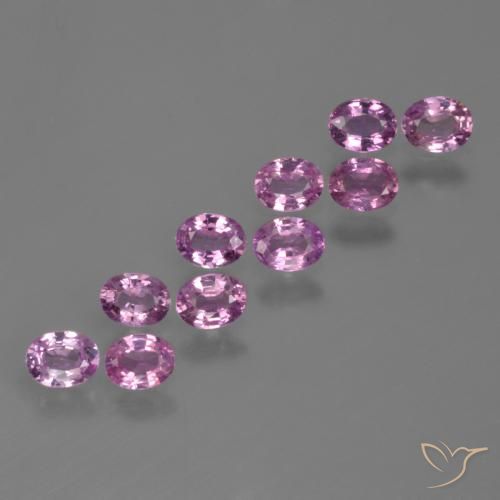Gemas de Zafiro Púrpura rosáceo intenso natural de 2.11 ct, Ovalada, VS