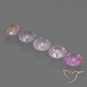 Gemas de Zafiro Multicolor natural de 2.94 ct, Redondo, VS