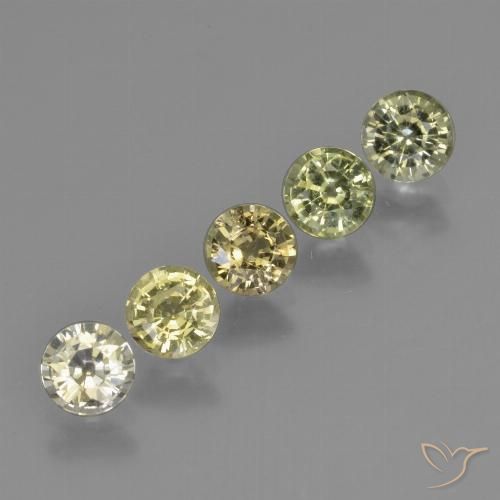 Gemas de Zafiro Multicolor natural de 2.31 ct, Redondo, VS