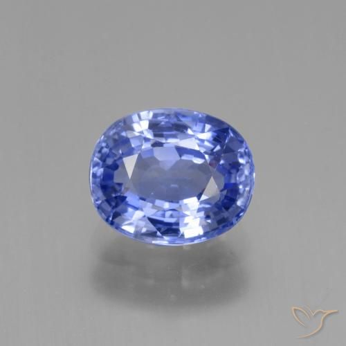 2.63ct Natural Azul pastel Zafiro, Ovalada, VVS-VS