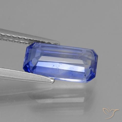 Zafiro Azul púrpura intenso natural de 2.98 ct, Corte Octágono / Esmeralda, VS