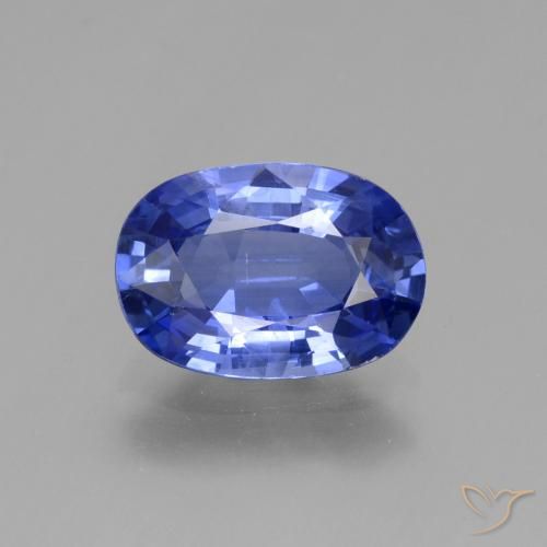 2.69ct Natural Azul púrpura intenso Zafiro, Ovalada, VS