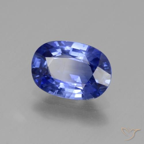 Zafiro Azul púrpura intenso natural de 2.69 ct, Ovalada, VS