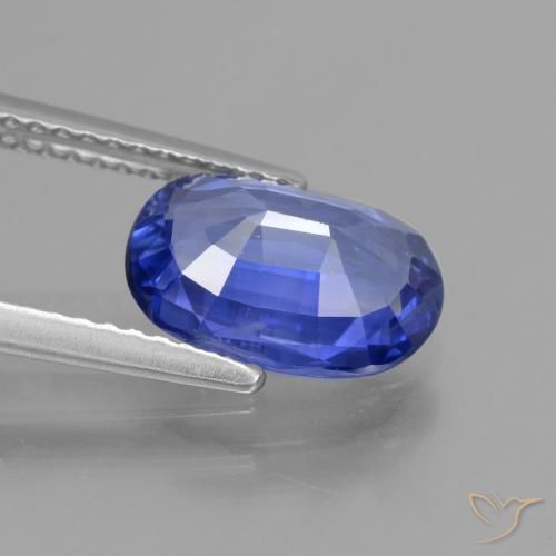 Zafiro Azul púrpura intenso natural de 2.69 ct, Ovalada, VS