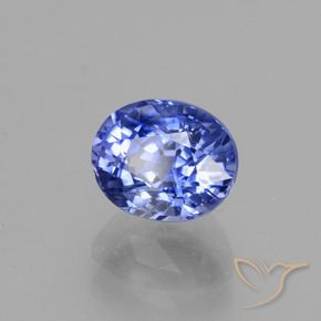 Zafiro Azul aciano claro natural de 2.71 ct, Ovalada, VS