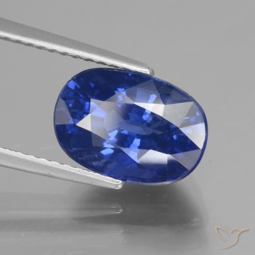 Zafiro Azul aciano natural de 4.81 ct, Ovalada, VS