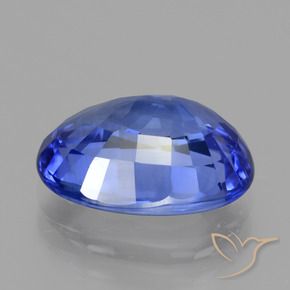 Zafiro Azul violeta oscuro natural de 5.54 ct, Ovalada, VVS-VS