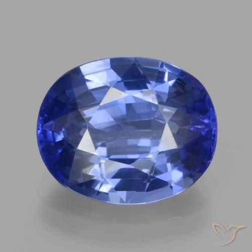 5.96ct Natural Azul aciano Zafiro, Ovalada, VVS-VS
