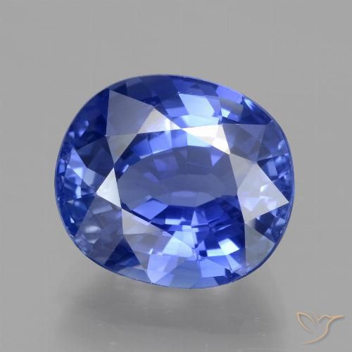 5.67ct Natural Azul aciano Zafiro, Ovalada, VS