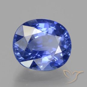Zafiro Azul aciano natural de 5.67 ct, Ovalada, VS