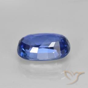 Zafiro Azul aciano natural de 5.07 ct, Ovalada, VS