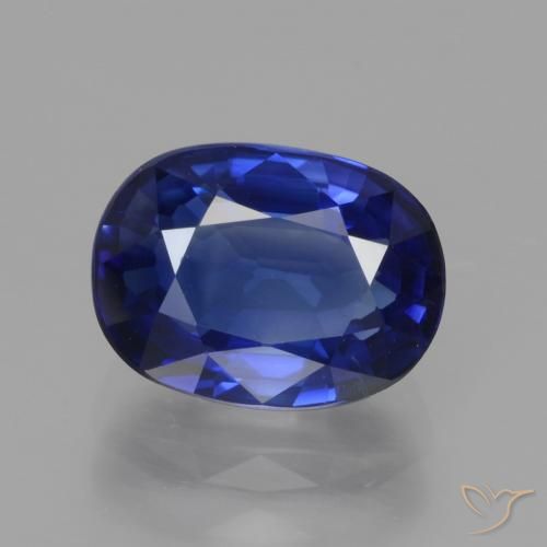 3.34ct Natural Azul real Zafiro, Ovalada, VS