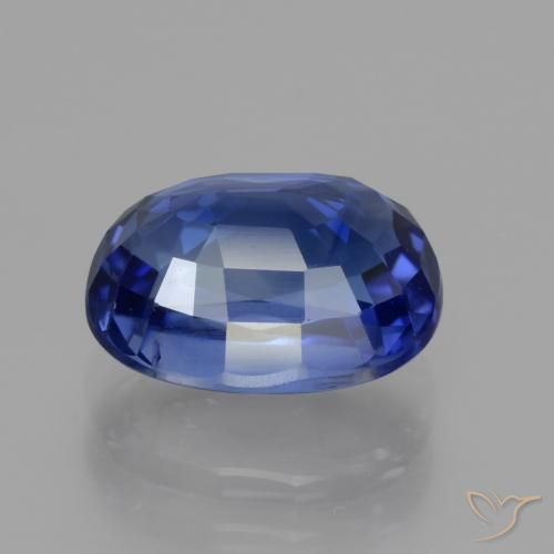Zafiro Azul real natural de 3.34 ct, Ovalada, VS