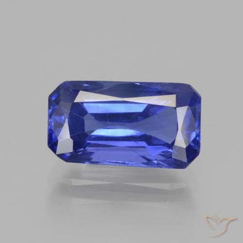 3.76ct Natural Azul violeta oscuro Zafiro, corte esmeralda, VS