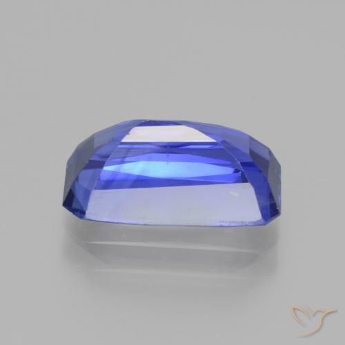 Zafiro Azul violeta oscuro natural de 3.76 ct, Corte Octágono / Esmeralda, VS